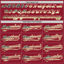 Load image into Gallery viewer, Custom Maroon Vintage USA Flag Cream-Black Authentic Throwback Baseball Jersey