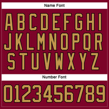 Load image into Gallery viewer, Custom Maroon Old Gold-Black Hockey Jersey