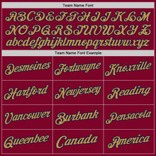 Load image into Gallery viewer, Custom Maroon Navy-Old Gold Authentic Throwback Basketball Jersey