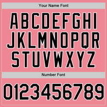 Load image into Gallery viewer, Custom Medium Pink Black-White Authentic Baseball Jersey