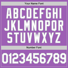 Load image into Gallery viewer, Custom Medium Purple White-Gray Authentic Baseball Jersey