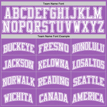 Load image into Gallery viewer, Custom Medium Purple White Authentic Basketball Jersey