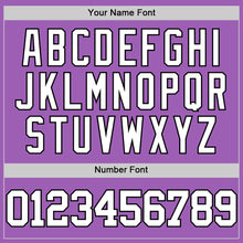 Load image into Gallery viewer, Custom Medium Purple White-Black Authentic Basketball Jersey