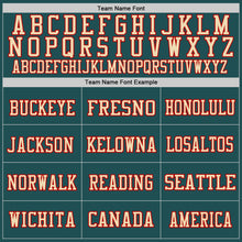 Load image into Gallery viewer, Custom Midnight Green Vintage USA Flag Cream-Red Mesh Authentic Throwback Football Jersey