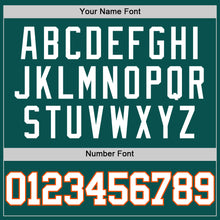 Load image into Gallery viewer, Custom Midnight Green White-Orange Authentic Basketball Jersey