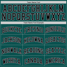 Load image into Gallery viewer, Custom Midnight Green Black-Gray Authentic Basketball Jersey