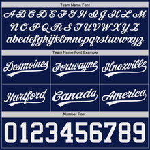 Load image into Gallery viewer, Custom Navy White Authentic Throwback Basketball Shorts