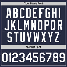 Load image into Gallery viewer, Custom Navy White Mesh Authentic Throwback Baseball Jersey