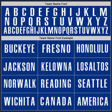 Load image into Gallery viewer, Custom Navy Royal-White Authentic Baseball Jersey