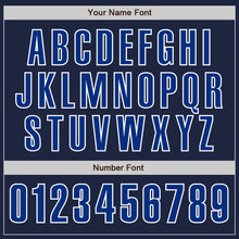 Load image into Gallery viewer, Custom Navy Royal-White Authentic Baseball Jersey