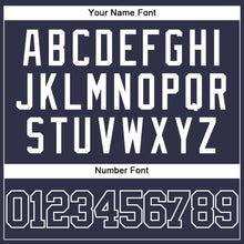 Load image into Gallery viewer, Custom Navy White-Light Blue Mesh Authentic Throwback Baseball Jersey