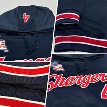 Load image into Gallery viewer, Custom Stitched Navy Red-White Sports Pullover Sweatshirt Hoodie