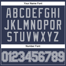 Load image into Gallery viewer, Custom Stitched Navy Gray-White Sports Pullover Sweatshirt Hoodie