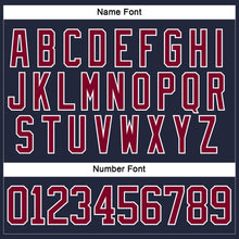 Load image into Gallery viewer, Custom Navy Maroon-White Hockey Jersey