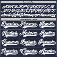 Load image into Gallery viewer, Custom Navy White Hockey Jersey