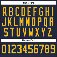 Load image into Gallery viewer, Custom Navy Gold-Royal Hockey Jersey