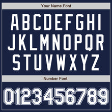 Load image into Gallery viewer, Custom Navy White Authentic Baseball Jersey