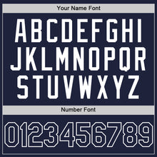 Load image into Gallery viewer, Custom Navy White Authentic Throwback Basketball Jersey