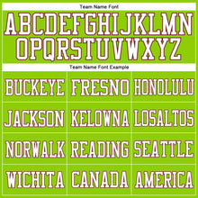 Load image into Gallery viewer, Custom Neon Green White-Burgundy Mesh Authentic Football Jersey