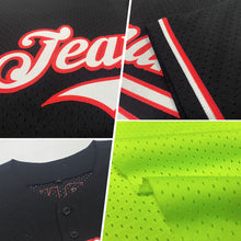 Load image into Gallery viewer, Custom Neon Green Green Mesh Authentic Throwback Baseball Jersey
