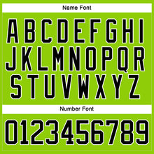 Load image into Gallery viewer, Custom Neon Green Black-White Hockey Lace Neck Jersey