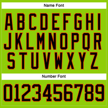 Load image into Gallery viewer, Custom Neon Green Black-Orange Hockey Lace Neck Jersey