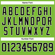 Load image into Gallery viewer, Custom Neon Green Black-White Hockey Jersey
