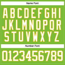 Load image into Gallery viewer, Custom Neon Green White-Gold Hockey Jersey