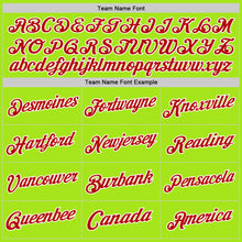 Load image into Gallery viewer, Custom Neon Green Red-White Authentic Throwback Basketball Jersey