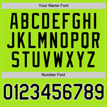 Load image into Gallery viewer, Custom Neon Green Black-White Authentic Throwback Basketball Jersey