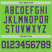 Load image into Gallery viewer, Custom Neon Green Purple Authentic Basketball Jersey