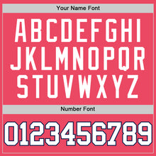 Load image into Gallery viewer, Custom Neon Pink White-Navy Authentic Basketball Jersey