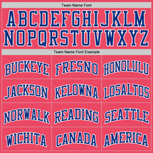 Load image into Gallery viewer, Custom Neon Pink Royal-White Authentic Basketball Jersey