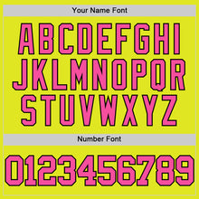 Load image into Gallery viewer, Custom Neon Yellow Pink-Black Authentic Basketball Jersey