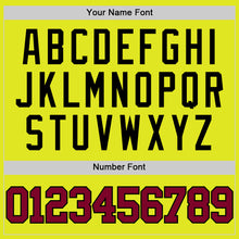 Load image into Gallery viewer, Custom Neon Yellow Maroon-Black Authentic Basketball Jersey