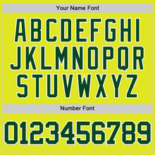 Load image into Gallery viewer, Custom Neon Yellow Green-White Authentic Basketball Jersey