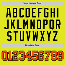 Load image into Gallery viewer, Custom Neon Yellow Orange-Black Authentic Basketball Jersey