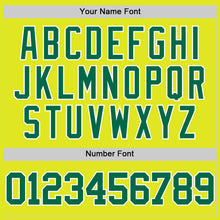 Load image into Gallery viewer, Custom Neon Yellow Kelly Green-White Authentic Basketball Jersey