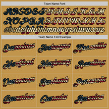 Load image into Gallery viewer, Custom Old Gold Vintage USA Flag-Black Performance T-Shirt