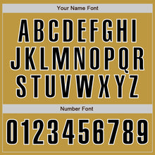 Load image into Gallery viewer, Custom Old Gold Black-White Authentic Baseball Jersey