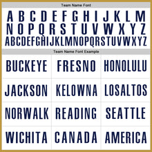 Load image into Gallery viewer, Custom Old Gold Navy-White Authentic Baseball Jersey