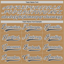 Load image into Gallery viewer, Custom Old Gold Steel Gray-White Hockey Lace Neck Jersey