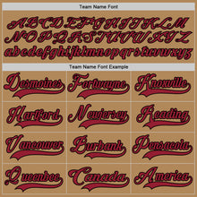 Load image into Gallery viewer, Custom Old Gold Cardinal-Black Hockey Lace Neck Jersey