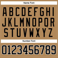 Load image into Gallery viewer, Custom Old Gold Black-White Hockey Jersey