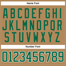 Load image into Gallery viewer, Custom Old Gold Kelly Green-White Hockey Jersey