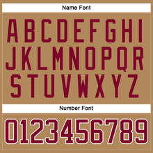 Load image into Gallery viewer, Custom Old Gold Maroon-White Hockey Jersey