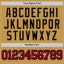 Load image into Gallery viewer, Custom Old Gold Maroon-Black Authentic Basketball Jersey