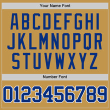 Load image into Gallery viewer, Custom Old Gold Royal-White Authentic Basketball Jersey