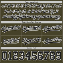 Load image into Gallery viewer, Custom Olive Black-White Authentic Throwback Salute To Service Basketball Shorts