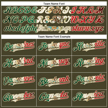 Load image into Gallery viewer, Custom Olive Vintage Mexican Flag-City Cream Performance Salute To Service T-Shirt